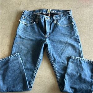Men's Blue Jeans Carhartt - Fleece Lined